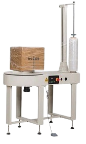 Semi-Automatic Stretch Film Wrapping Machine With Pneumatic Pressholder